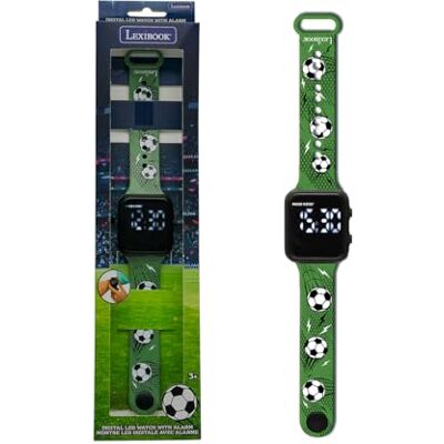 Lexibook , Orologio Digitale LED Calcio, Orologio Sportivo Digitale per Bambini, Display 12/24h, Allarme, Cinturino Regolabile, Design Leggero, Lexibook , Orologio Digitale LED Calcio, Orologio Sportivo Digitale per Bambini, Display 12/24h, Allarme, Cinturino Regolabile, Design Leggero,