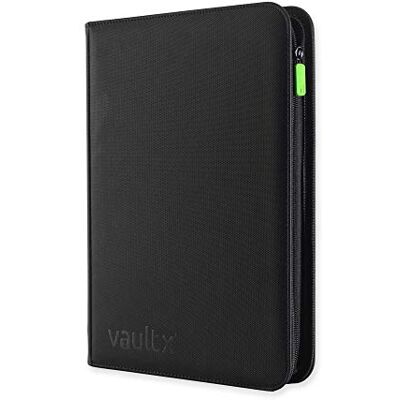 Vault X Raccoglitore per Carte da Collezione a 9 Tasche con Cerniera, 360 Carte, Materiale Exo-Tec per Album, 20 Pagine a Caricamento Laterale, TCG (Nero) Vault X Raccoglitore per Carte da Collezione a 9 Tasche con Cerniera, 360 Carte, Materiale Exo-Tec per Album, 20 Pagine a Caricamento Laterale, TCG (Nero)