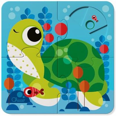 Chicco Puzzle Interattivo per Bambini da 1 Anno, Set 4 Puzzle da 4 Pezzi Metodo Montessori, Coordinazione Occhio-Mano e Motricità Fine con Punti Interattivi e Scoperte a Sorpresa, 16 pz Chicco Puzzle Interattivo per Bambini da 1 Anno, Set 4 Puzzle da 4 Pezzi Metodo Montessori, Coordinazione Occhio-Mano e Motricità Fine con Punti Interattivi e Scoperte a Sorpresa, 16 pz