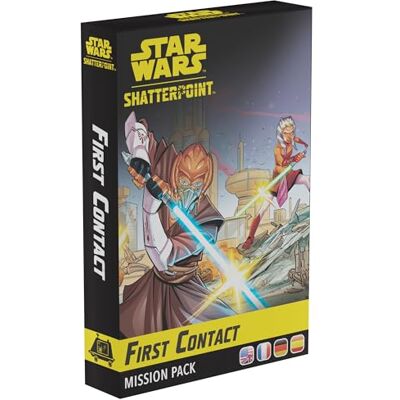 Asmodee Atomic Mass Games Star Wars Shatterpoint First Contact Mission Pack Pacchetto Missione, Nuovo Layout Missione, 9 Carte Struggle, Regole Missione Speciali 2 Giocatori 90 Minuti Asmodee Atomic Mass Games Star Wars Shatterpoint First Contact Mission Pack Pacchetto Missione, Nuovo Layout Missione, 9 Carte Struggle, Regole Missione Speciali 2 Giocatori 90 Minuti