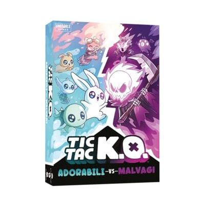 Asmodee : TIC TAC K.O. Adorabili Vs. Malvagi, Gioco da Tavolo, Giocatori 2-4, 8+ Anni, Edizione in Italiano Asmodee : TIC TAC K.O. Adorabili Vs. Malvagi, Gioco da Tavolo, Giocatori 2-4, 8+ Anni, Edizione in Italiano