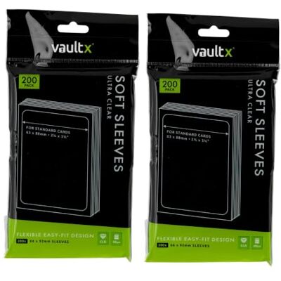Vault X Bustine Penny Sleeves per Carte da Collezione, Morbide, Alta Trasparenza, Bustine Interne, per Giochi di Carte Collezionabili, Sport, TCG (Confezione da 400) Vault X Bustine Penny Sleeves per Carte da Collezione, Morbide, Alta Trasparenza, Bustine Interne, per Giochi di Carte Collezionabili, Sport, TCG (Confezione da 400)