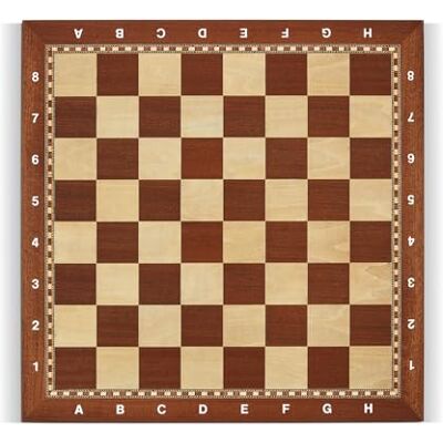 Dal Negro , Scacchiera in Legno con Lettere e Numeri, Piano di Gioco 40x40 cm Dal Negro , Scacchiera in Legno con Lettere e Numeri, Piano di Gioco 40x40 cm