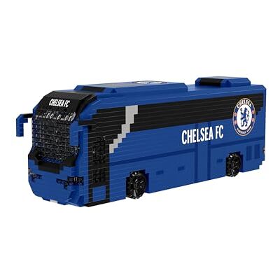 FOCO Prodotto con licenza ufficiale Chelsea FC BRXLZ mattoncini 3D Autobus FOCO Prodotto con licenza ufficiale Chelsea FC BRXLZ mattoncini 3D Autobus