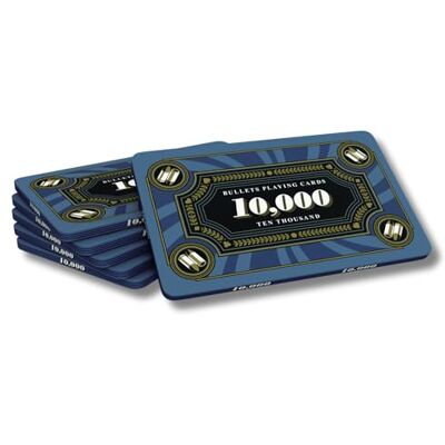 Bullets Playing Cards , Placca da Poker in Ceramica Silvio, con valori, Set da 6 (10 k) Bullets Playing Cards , Placca da Poker in Ceramica Silvio, con valori, Set da 6 (10 k)