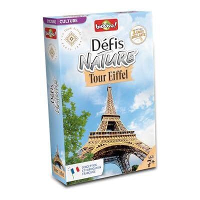 Bioviva Sfide Nature Torre Eiffel Gioco di carte per bambini Battaglia tema Monumenti di Parigi Da 7 anni 2 a 6 giocatori Made in France Bioviva Sfide Nature Torre Eiffel Gioco di carte per bambini Battaglia tema Monumenti di Parigi Da 7 anni 2 a 6 giocatori Made in France