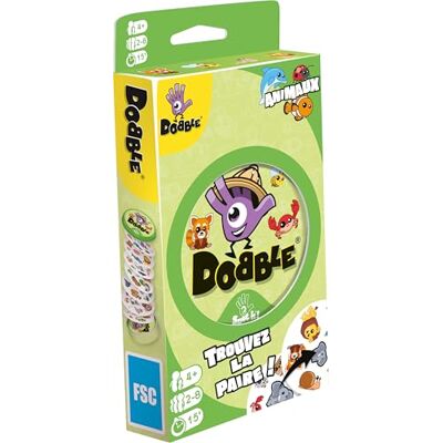 Asmodee Dobble Zygomatic : Animali Edizione 2021 Gioco da tavolo A partire dai 6 anni 2-8 giocatori 15 minuti versione francese Asmodee Dobble Zygomatic : Animali Edizione 2021 Gioco da tavolo A partire dai 6 anni 2-8 giocatori 15 minuti versione francese