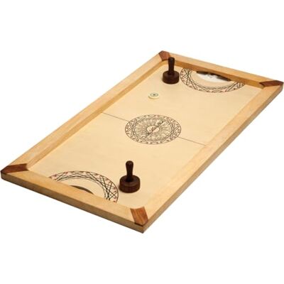 Asmodee Carrom Art Shuffle Puck o Air Hockey Mango 90 x 45 cm a Partire dai 6 Anni 2 Giocatori 10 Minuti Asmodee Carrom Art Shuffle Puck o Air Hockey Mango 90 x 45 cm a Partire dai 6 Anni 2 Giocatori 10 Minuti
