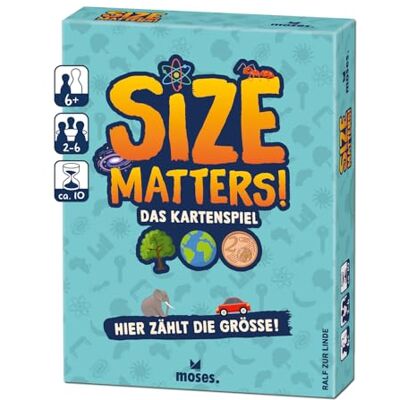 moses . Size Matters! Il Gioco di Carte – Qui Conta la Dimensione! Gioco di Reazione Veloce per Tutta la Famiglia, Gioco di concentrazione e confronto per 2-6 Giocatori dai 6 Anni in su moses . Size Matters! Il Gioco di Carte – Qui Conta la Dimensione! Gioco di Reazione Veloce per Tutta la Famiglia, Gioco di concentrazione e confronto per 2-6 Giocatori dai 6 Anni in su