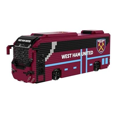 FOCO Prodotto con licenza ufficiale West Ham United FC BRXLZ mattoncini 3D autobus FOCO Prodotto con licenza ufficiale West Ham United FC BRXLZ mattoncini 3D autobus