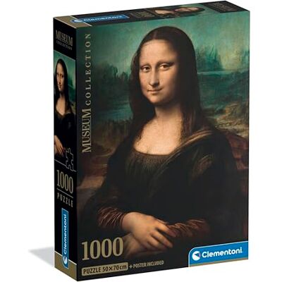 Puzzle Mona Lisa da 1000 pezzi - Collezione Museo Clementoni Puzzle Mona Lisa da 1000 pezzi - Collezione Museo Clementoni