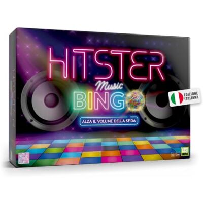 Rocco Giocattoli Yas Games- Hitster Bingo L'Unico in Italiano Gioco Musicale da 2 a 10 Giocatori dai 16 anni in su Rocco Giocattoli Yas Games- Hitster Bingo L'Unico in Italiano Gioco Musicale da 2 a 10 Giocatori dai 16 anni in su