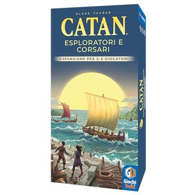 Giochi Uniti CATAN Relaunch: Esploratori e Corsari 5-6 giocatori – Gioco da tavolo, 3-6 Giocatori, 10+ Anni, GU837, Edizione italiana Giochi Uniti CATAN Relaunch: Esploratori e Corsari 5-6 giocatori – Gioco da tavolo, 3-6 Giocatori, 10+ Anni, GU837, Edizione italiana