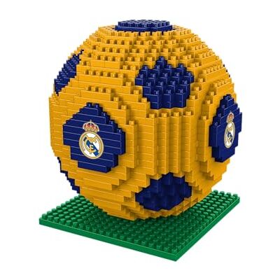 FOCO Con licenza ufficiale Real Madrid CF modello di pallone da calcio BRXLZ nei colori alternativi della squadra da costruire con mattoncini 3D FOCO Con licenza ufficiale Real Madrid CF modello di pallone da calcio BRXLZ nei colori alternativi della squadra da costruire con mattoncini 3D