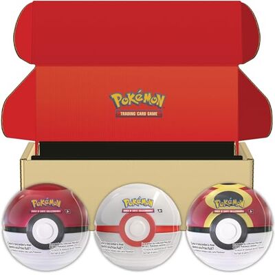 Pokémon : set di scatole da collezione Poké Ball del GCC Poké, Premier e Bis Ball (nove buste di espansione e sei fogli di adesivi) Esclusiva Amazon Pokémon : set di scatole da collezione Poké Ball del GCC Poké, Premier e Bis Ball (nove buste di espansione e sei fogli di adesivi) Esclusiva Amazon