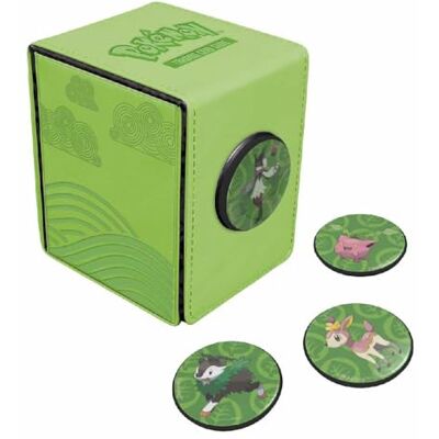 Ultra Pro , Pokemon Gallery Series: Morning Meadow Alcove 4-Click Deck Box, accessorio per carte collezionabili Ultra Pro , Pokemon Gallery Series: Morning Meadow Alcove 4-Click Deck Box, accessorio per carte collezionabili