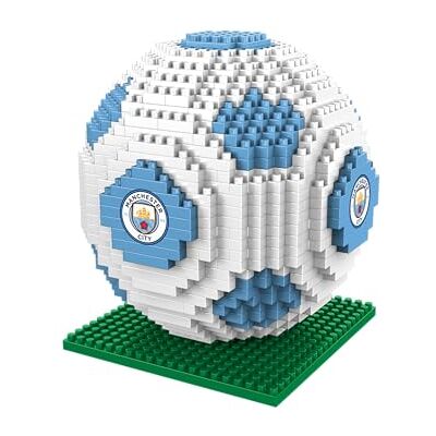 FOCO Con licenza ufficiale Manchester City FC modello di pallone da calcio BRXLZ nei colori alternativi della squadra da costruire con mattoncini 3D FOCO Con licenza ufficiale Manchester City FC modello di pallone da calcio BRXLZ nei colori alternativi della squadra da costruire con mattoncini 3D