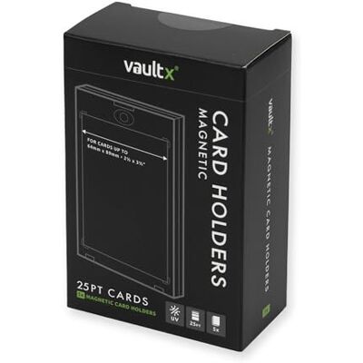 Vault X Portacarte Magnetici 25pt per Carte da Collezione, Custodie Rigide One Touch con Protezione UV, Esposizione Trasparente per Giochi di Carte Collezionabili, Sport, TCG (Confezione da 5) Vault X Portacarte Magnetici 25pt per Carte da Collezione, Custodie Rigide One Touch con Protezione UV, Esposizione Trasparente per Giochi di Carte Collezionabili, Sport, TCG (Confezione da 5)