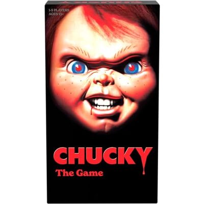 Goliath – CHUCKY – English Edition Horror Board Game for Ages 14+ – 1 to 5 Players – 15 Min – Cooperative Game for Family or Friends – Attack Chucky or Fail – Includes Electronic Doll Goliath – CHUCKY – English Edition Horror Board Game for Ages 14+ – 1 to 5 Players – 15 Min – Cooperative Game for Family or Friends – Attack Chucky or Fail – Includes Electronic Doll