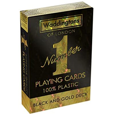 Winning Moves Black and Gold Waddingtons numero 1 gioco di carte da gioco, rosso Winning Moves Black and Gold Waddingtons numero 1 gioco di carte da gioco, rosso