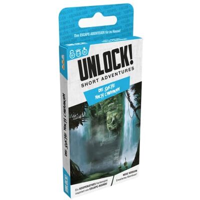 Space Cowboys , Unlock! Short Adventures – La ricerca di Cabrakan, gioco di famiglia, gioco puzzle, 1-6 giocatori, dai 10+ anni, 30 minuti, tedesco Space Cowboys , Unlock! Short Adventures – La ricerca di Cabrakan, gioco di famiglia, gioco puzzle, 1-6 giocatori, dai 10+ anni, 30 minuti, tedesco