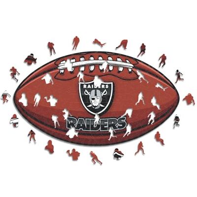 ICONIC Puzzles NFL Raiders di Las Vegas - Puzzle in legno con logo - M ICONIC Puzzles NFL Raiders di Las Vegas - Puzzle in legno con logo - M