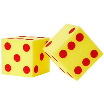 Learning Resources Dadi Morbidi Giganti con Puntini, 3+ Anni, Set 2 Dadi in Schiuma da 13 cm per attività Matematica e Giochi Educativi Learning Resources Dadi Morbidi Giganti con Puntini, 3+ Anni, Set 2 Dadi in Schiuma da 13 cm per attività Matematica e Giochi Educativi