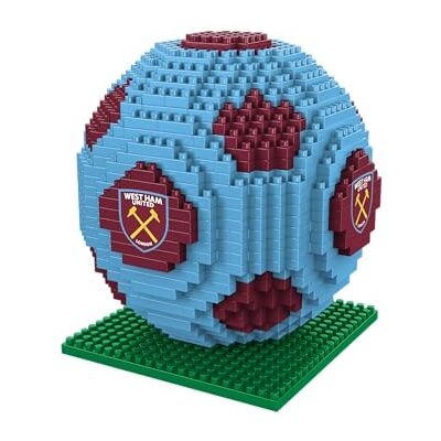 FOCO Con licenza ufficiale West Ham United FC modello di pallone da calcio BRXLZ da costruire con mattoncini 3D FOCO Con licenza ufficiale West Ham United FC modello di pallone da calcio BRXLZ da costruire con mattoncini 3D