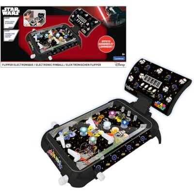 Lexibook , Star Wars, Flipper elettronico da tavolo, Punteggio digitale con schermo LED, Effetti sonori e luminosi, 4 Flipper, Design Star Wars, Nero, Lexibook , Star Wars, Flipper elettronico da tavolo, Punteggio digitale con schermo LED, Effetti sonori e luminosi, 4 Flipper, Design Star Wars, Nero,