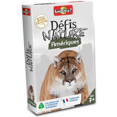 Bioviva 0101005114 Gioco Carte Défis Nature (Sfide della Natura), America (Versione Francese) Bioviva 0101005114 Gioco Carte Défis Nature (Sfide della Natura), America (Versione Francese)