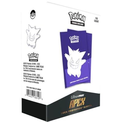 Ultra Pro Pokemon Elite Series Genga Apex Deck Protector Sleeve (105ct) Accessorio per gioco di carte collezionabili Ultra Pro Pokemon Elite Series Genga Apex Deck Protector Sleeve (105ct) Accessorio per gioco di carte collezionabili