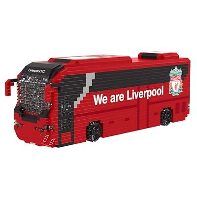 FOCO Licenza ufficiale Liverpool FC BRXLZ mattoncini 3D calcio autobus FOCO Licenza ufficiale Liverpool FC BRXLZ mattoncini 3D calcio autobus