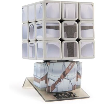 Spin Master Rubik's Cube, Star Wars, Cuber Mandalorian con schermo, puzzle impegnativo per adulti di The Mandalorian, giocattolo rilassante per bambini, giocattolo da collezione Star Wars da 8 anni in su Spin Master Rubik's Cube, Star Wars, Cuber Mandalorian con schermo, puzzle impegnativo per adulti di The Mandalorian, giocattolo rilassante per bambini, giocattolo da collezione Star Wars da 8 anni in su