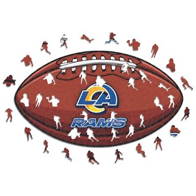 Iconic Puzzles Los Angeles Rams, Logo, Puzzle di Legno con Licenza Ufficiale NFL, 100% sostenibile, Regalo per Adulti e Bambini, Taglia L, 500 PCS Iconic Puzzles Los Angeles Rams, Logo, Puzzle di Legno con Licenza Ufficiale NFL, 100% sostenibile, Regalo per Adulti e Bambini, Taglia L, 500 PCS