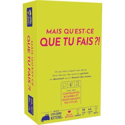 Asmodee ma cosa fai? ! Exploding Kittens Gioco d'atmosfera divertente Party Game Fun Adolescenti Adulti Dai 14 anni a partire da 2 giocatori 15 min Versione Italiana Asmodee ma cosa fai? ! Exploding Kittens Gioco d'atmosfera divertente Party Game Fun Adolescenti Adulti Dai 14 anni a partire da 2 giocatori 15 min Versione Italiana