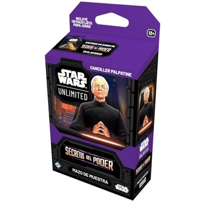 Fantasy Flight Games Asmodee FFG Star Wars Unlimited Gioco di Carte Collezionabili Segreti del Potere Mazzo di Campione Cancelliere Palpatine Carte esclusive A partire da 12 anni, 2+ Giocatori Versione spagnola Fantasy Flight Games Asmodee FFG Star Wars Unlimited Gioco di Carte Collezionabili Segreti del Potere Mazzo di Campione Cancelliere Palpatine Carte esclusive A partire da 12 anni, 2+ Giocatori Versione spagnola