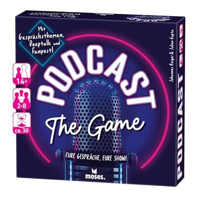 moses . Podcast The Game, le tue conversazioni, il tuo spettacolo! Gioco di comunicazione creativo per amici e famiglie, gioco di carte di conversazione con oltre 200 temi, per 2-8 giocatori dai 14 moses . Podcast The Game, le tue conversazioni, il tuo spettacolo! Gioco di comunicazione creativo per amici e famiglie, gioco di carte di conversazione con oltre 200 temi, per 2-8 giocatori dai 14