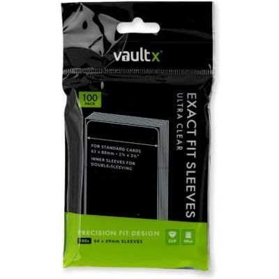 Vault X Bustine Protettive a Misura Esatta, Morbide, Alta Trasparenza, Bustine Interne Perfette, per Giochi di Carte Collezionabili, Sport, TCG (Confezione da 100) Vault X Bustine Protettive a Misura Esatta, Morbide, Alta Trasparenza, Bustine Interne Perfette, per Giochi di Carte Collezionabili, Sport, TCG (Confezione da 100)