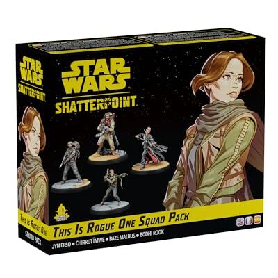 Asmodee ATOMIC MASS GAMES Star Wars Shatterpoint This Is Rogue One Squad Pack Miniatures Expansion For Star Wars Shatterpoint Miniatures Game 2 Players 90 Minutes Asmodee ATOMIC MASS GAMES Star Wars Shatterpoint This Is Rogue One Squad Pack Miniatures Expansion For Star Wars Shatterpoint Miniatures Game 2 Players 90 Minutes