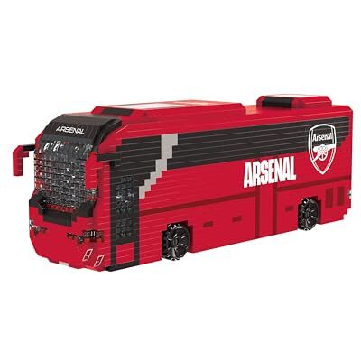 FOCO Prodotto con licenza ufficiale Arsenal FC BRXLZ mattoncini 3D autobus FOCO Prodotto con licenza ufficiale Arsenal FC BRXLZ mattoncini 3D autobus
