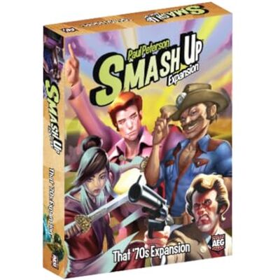 AEG Alderac Entertainment Group Smash Up That 70s Expansion Card Game for 2 tot 4 Players in English Standalone Expansion Ages 14+ AEG Alderac Entertainment Group Smash Up That 70s Expansion Card Game for 2 tot 4 Players in English Standalone Expansion Ages 14+