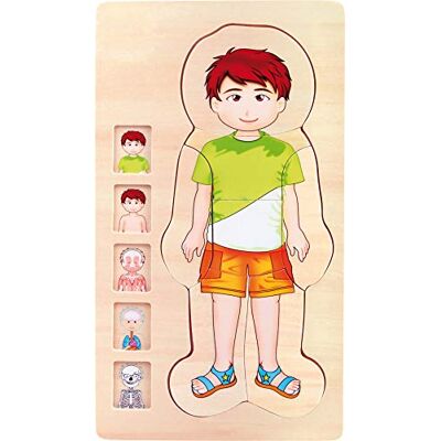 small foot Puzzle a strati Anatomia Ragazzo small foot Puzzle a strati Anatomia Ragazzo