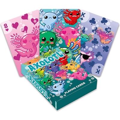 AQUARIUS Axolotl Mazzo di carte a tema Axolotl per i tuoi giochi di carte preferiti, con licenza ufficiale Axolotl Merchandise & Collectibles AQUARIUS Axolotl Mazzo di carte a tema Axolotl per i tuoi giochi di carte preferiti, con licenza ufficiale Axolotl Merchandise & Collectibles