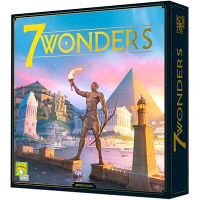 Asmodee Repos Production, 7 Wonders 2nd Edition, Board Game, Ages 10+, 3-7 Players, 30 Minutes Playing Time versione inglese Asmodee Repos Production, 7 Wonders 2nd Edition, Board Game, Ages 10+, 3-7 Players, 30 Minutes Playing Time versione inglese