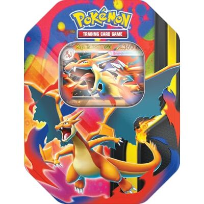 Pokémon : scatola da collezione Mega Charizard/Mega Charizard Y-ex del GCC (quattro buste di espansione e una carta promozionale olografica), Edizione in Italiano Pokémon : scatola da collezione Mega Charizard/Mega Charizard Y-ex del GCC (quattro buste di espansione e una carta promozionale olografica), Edizione in Italiano