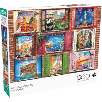 Buffalo Games Dominic Davison Windows aperto al mondo Puzzle da 1500 pezzi per adulti Puzzle impegnativo perfetto per serate di gioco Dimensioni finali: 38,50 x 26,50 Buffalo Games Dominic Davison Windows aperto al mondo Puzzle da 1500 pezzi per adulti Puzzle impegnativo perfetto per serate di gioco Dimensioni finali: 38,50 x 26,50