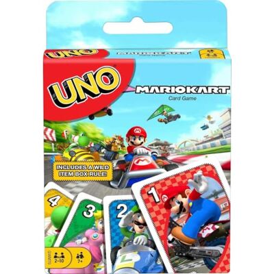 Mattel UNO Versione Mario Kart, Gioco di Carte per Famiglie e Bambini 7+ Anni, GWM70 Mattel UNO Versione Mario Kart, Gioco di Carte per Famiglie e Bambini 7+ Anni, GWM70