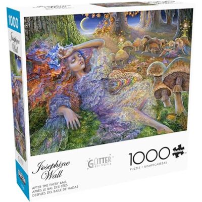 Buffalo Games Josephine Wall Glitter After The Faery Ball 1000 Piece Jigsaw Puzzle for Adults Challenging Puzzle Game Nights Finished Size is 26.75 x 19.75 Buffalo Games Josephine Wall Glitter After The Faery Ball 1000 Piece Jigsaw Puzzle for Adults Challenging Puzzle Game Nights Finished Size is 26.75 x 19.75