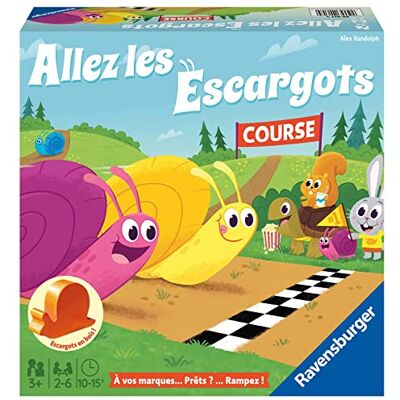Ravensburger Allez Les Escargots — Gioco da Tavolo per Bambini a Partire dai 3 Anni — Primo Gioco educativo di Colori e corsi — Corso Snail — da 2 a 6 Giocatori — Versione Francese Ravensburger Allez Les Escargots — Gioco da Tavolo per Bambini a Partire dai 3 Anni — Primo Gioco educativo di Colori e corsi — Corso Snail — da 2 a 6 Giocatori — Versione Francese