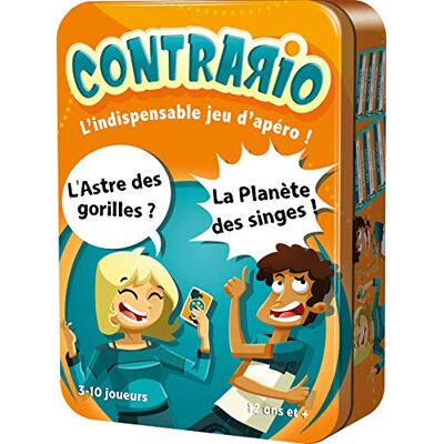 Asmodee Cocktail Games Contrario Gioco da tavolo a partire da 12 anni 3-10 giocatori 20 minuti versione francese Asmodee Cocktail Games Contrario Gioco da tavolo a partire da 12 anni 3-10 giocatori 20 minuti versione francese